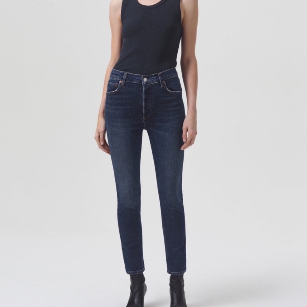 AGOLDE // Nico High Rise Slim Straight Jeans